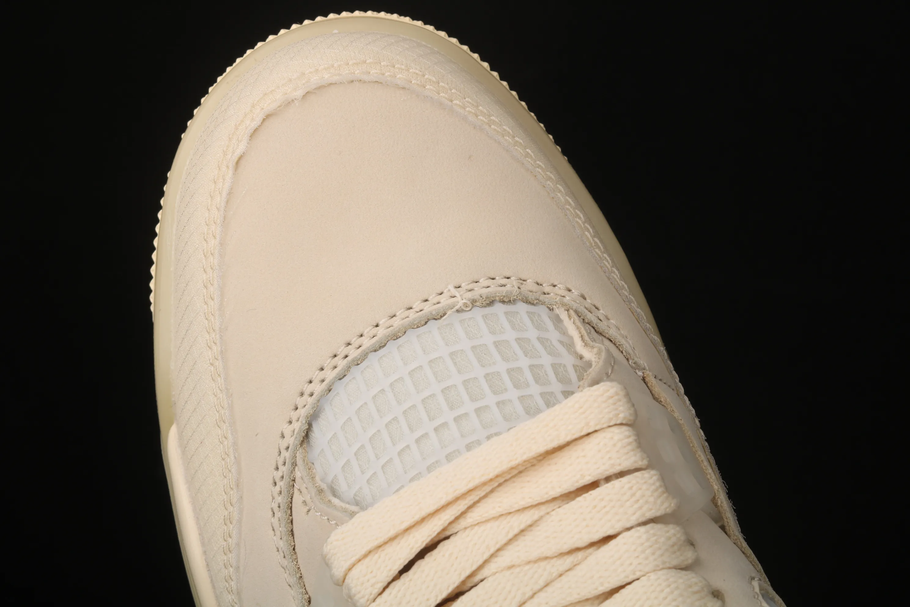 All categories Air Jordan Jordan series basketball shoes Air Jordan 4 OF x Air Jordan 4 Retro "Cream/Sail" AJ4 Jordan 4 mid-top retro casual sports culture basketball shoes CV9388-100